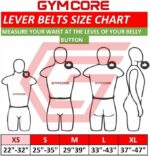 GYM CORE Leather Weightlifting Lever Belt