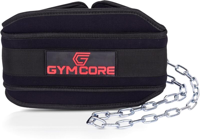 Dip Belt with Chain – Weight Lifting Belt for Dips, Pull-Ups, and Strength Training