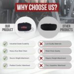 Dip Belt with Chain – Weight Lifting Belt for Dips, Pull-Ups, and Strength Training