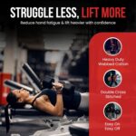 GYMCORE Figure 8 Lifting Wrist Straps - Durable and Comfortable Fitness Equipment Wrist Support Wraps for Men and Women - Breathable Padded Gym Equipment for Weightlifting, and Training