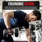 GYMCORE Figure 8 Lifting Wrist Straps - Durable and Comfortable Fitness Equipment Wrist Support Wraps for Men and Women - Breathable Padded Gym Equipment for Weightlifting, and Training