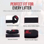 GYMCORE Dual-Ply Lifting Straps – Durable, padded wrist wraps for men and women, ideal for weightlifting and strength training.