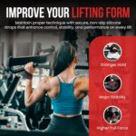 GYMCORE Dual Ply Lifting Wrist Straps