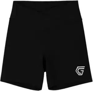 GYMCORE Women Crossover Black Waist Shorts